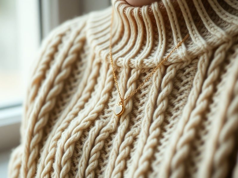 Necklace With a Sweater: What to Wear by Neckline and Knit