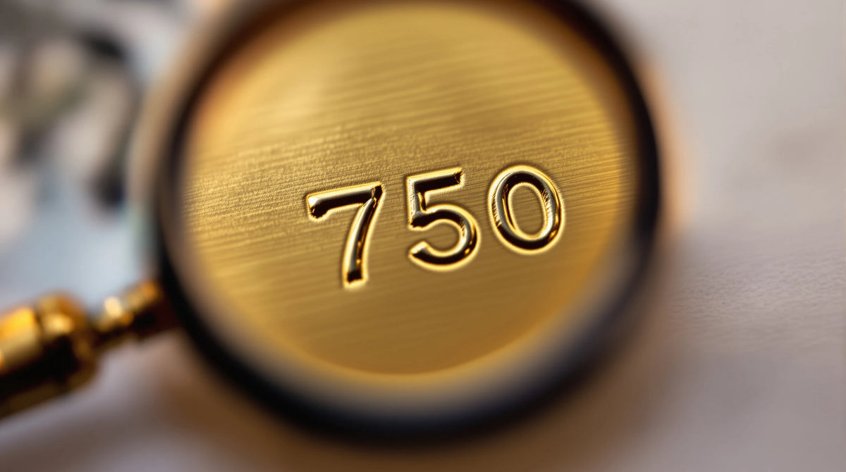 750 on Jewelry Meaning: It's 18K Gold — Value & Fakes (2026) – AJLuxe