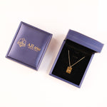 Load image into Gallery viewer, Trendy Gold-Filled Rectangle Necklace with Love Letter Pendant