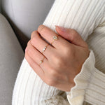 Load image into Gallery viewer, Chic 18K Gold Plated Diamond Stacking Rings
