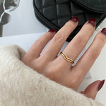 Load image into Gallery viewer, Dainty Gold Plated Stacking Rings
