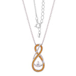 Load image into Gallery viewer, Yellow Topaz Infinity Birthstone Necklace - November Gemstone
