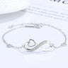 Heart Chain Bracelet for Women — 18K Gold Plated, Infinite Heart Link, Gift-Ready