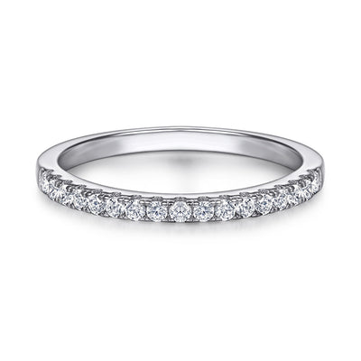 CZ Wedding Ring for Women — 925 Sterling Silver, Brilliant Cut Cubic Zirconia, Luxury Band