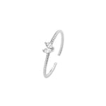 Load image into Gallery viewer, 925 Sterling Silver Round Zircon - White Marquise Rings

