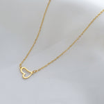 Load image into Gallery viewer, Dainty Gold Plated Heart Necklace
