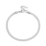 Load image into Gallery viewer, Silver Plated Serpentine Chain Anklet - Stylish Beach Jewelry for Women