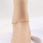 Load image into Gallery viewer, 18K Gold Plated Bead Chain Anklet
