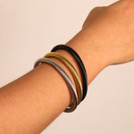 Load image into Gallery viewer, Gold Plated Cable Chain Cuff Bracelet