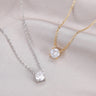 Zircon Birthstone Necklace for Women — 925 Sterling Silver, CZ Stone, Gift-Ready
