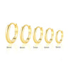 Gold Huggie Earrings for Women — 925 Sterling Silver, 18K Gold Plated, Minimalist