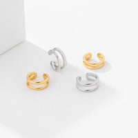 Ear Cuff Earrings for Women — 925 Sterling Silver, No Piercing Needed, Gold Plated