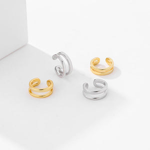 Ear Cuff Earrings for Women — 925 Sterling Silver, No Piercing Needed, Gold Plated