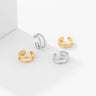 Ear Cuff Earrings for Women — 925 Sterling Silver, No Piercing Needed, Gold Plated