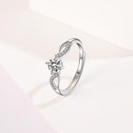 Load image into Gallery viewer, Mirco Pave CZ Zircon Engagement Rings - 925 Sterling Silver
