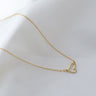 Dainty Heart Necklace for Women — 18K Gold Plated, Minimalist Gold Heart Pendant