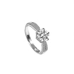 Load image into Gallery viewer, Elegant Sterling Silver Engagement Ring