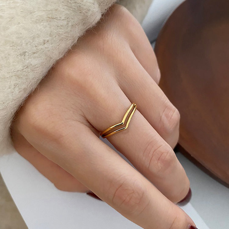 Dainty Gold Plated Stacking Rings