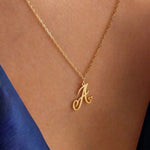 Load image into Gallery viewer, Custom Heart Initial Letter Necklace - 18K Gold Plated