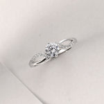 Load image into Gallery viewer, Mirco Pave CZ Zircon Engagement Rings - 925 Sterling Silver