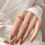 Load image into Gallery viewer, Chic 18K Gold Plated Diamond Stacking Rings