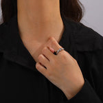Load image into Gallery viewer, Double Parallel Lines Twisted Rings - 925 Silver Sterling
