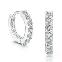 CZ Micro Pave Huggie Earrings for Women — 925 Sterling Silver, Hypoallergenic