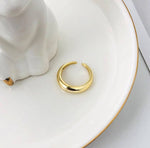 Load image into Gallery viewer, 925 Sterling Silver Minimalist 14K Gold Plated Ring