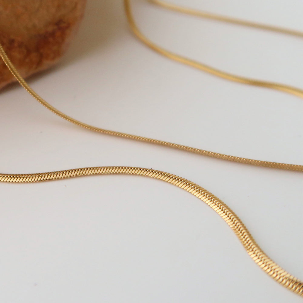 Layered Gold Plated Choker Necklace