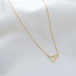 Load image into Gallery viewer, Dainty Gold Plated Heart Necklace