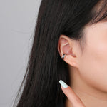 Load image into Gallery viewer, Cross Double-layer Non-Piercing Simple Cuff Earrings - S925 Sterling Silver
