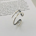 Load image into Gallery viewer, 925 Sterling Silver Minimalist Gold - Rhodium Plated Adjustable Ring
