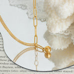 Load image into Gallery viewer, Dainty Double Layer Chain Anklets - Tarnish-Free Beach Jewelry