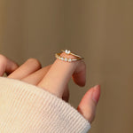 Load image into Gallery viewer, 925 Sterling Silver Round Zircon Rings