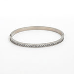Load image into Gallery viewer, Zirconia Bangle Bracelet - Silver &amp; Gold Plated
