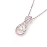 June Birthstone Necklace for Women — Alexandrite Lavender Infinity Pendant, 925 Sterling Silver