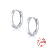Silver Hoop Earrings for Women — 925 Sterling Silver, Hypoallergenic, Minimalist