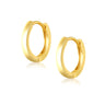 Gold Hoop Earrings for Women — 925 Sterling Silver, 18K Gold Plated, Hypoallergenic