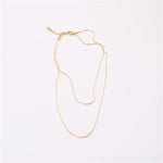 Load image into Gallery viewer, 18K Gold Plated Double-Row Snake Chain Necklace