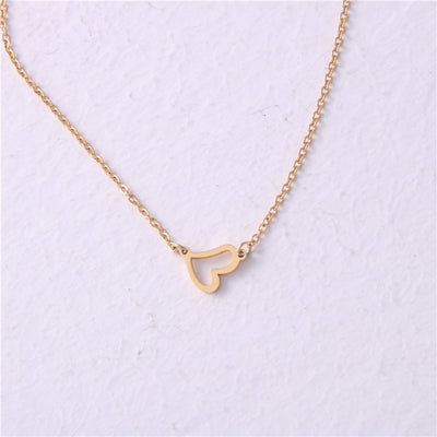 Initial Love Necklace for Women — 18K Gold Plated, Personalized Letter Pendant