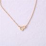 Initial Love Necklace for Women — 18K Gold Plated, Personalized Letter Pendant
