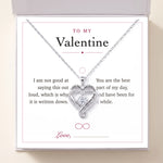 Load image into Gallery viewer, To My Valentine gift message card included free with the necklace
