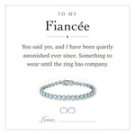 Lade Bild in die Galerieansicht, To My Fiancée gift message card included free with the bracelet
