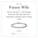 Lade Bild in die Galerieansicht, To My Future Wife gift message card included free with the bracelet
