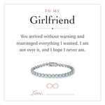 Lade Bild in die Galerieansicht, To My Girlfriend gift message card included free with the bracelet
