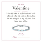 Lade Bild in die Galerieansicht, To My Valentine gift message card included free with the bracelet
