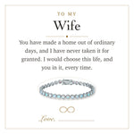 Lade Bild in die Galerieansicht, To My Wife gift message card included free with the bracelet
