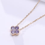 Load image into Gallery viewer, Dainty Birthstone Clover Necklace - S925 Silver
