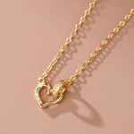 Load image into Gallery viewer, Dainty Circle Heart Necklace
