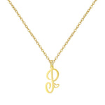 Load image into Gallery viewer, 18K Gold Heart Initial Necklace
